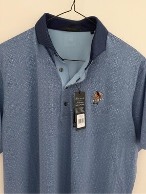 Greyson Men’s Philadelphia Cricket Club Pathfinder Polo in Wolf Blue